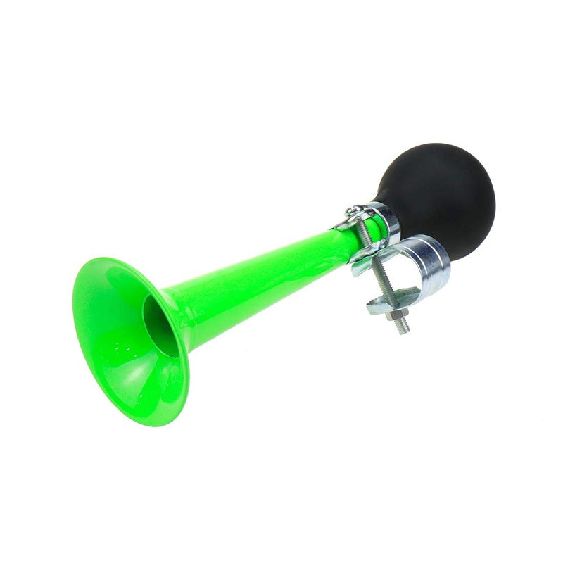 AUTUT ABS Bike Bugle Horn Retro Clown Metal Air with Squeeze Bulb for Bicycle Golf Cart, Green - Image 1